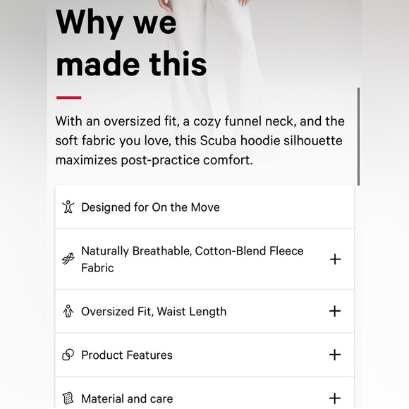 NWT Lululemon Scuba Oversized Funnel-Neck Half Zip in Sheer Blue Size XS/S - Picture 8 of 13